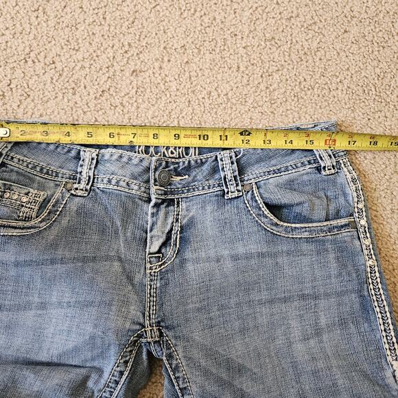 Rock & Roll Denim Low Rise Crop Jeans - Size 31 - Picture 5 of 7